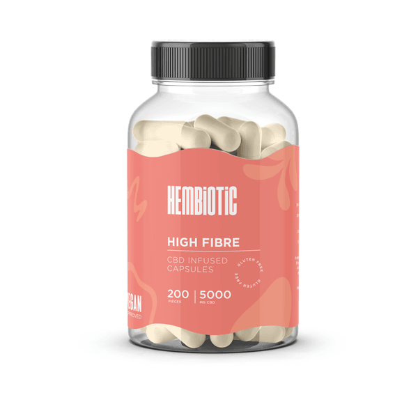 Hembiotic 5000mg Bulk CBD Capsules - 200 Caps - Natural Euphoria