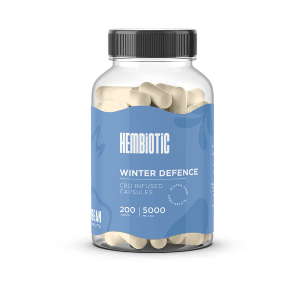 Hembiotic 5000mg Bulk CBD Capsules - 200 Caps - Natural Euphoria