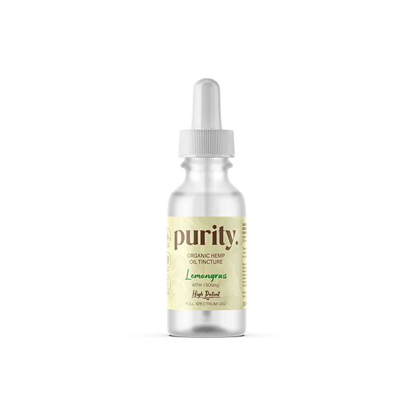 Purity 1500mg Full-Spectrum High Potency CBD Hemp Oil 30ml - Natural Euphoria