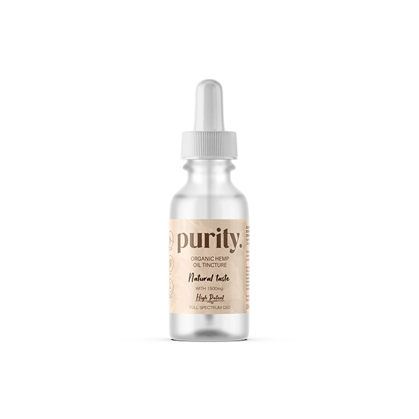 Purity 1500mg Full-Spectrum High Potency CBD Hemp Oil 30ml - Natural Euphoria
