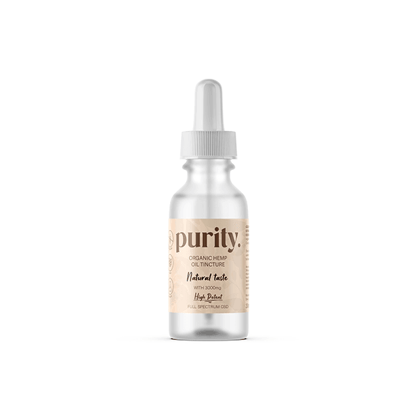 Purity 3000mg Full-Spectrum High Potency CBD Hemp Oil 30ml - Natural Euphoria