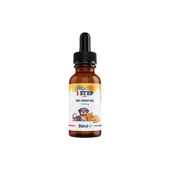 1 Step CBD 30000mg Natural Pet Hemp Oil 30ml - Natural Euphoria