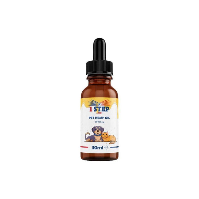 1 Step CBD 30000mg Natural Pet Hemp Oil 30ml - Natural Euphoria