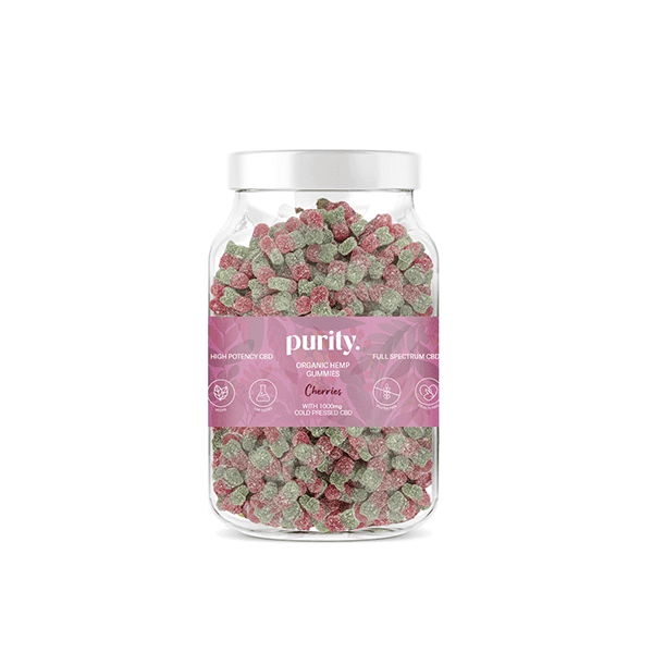 Purity 1000mg Full-Spectrum CBD Vegan Gummies 400g - Natural Euphoria