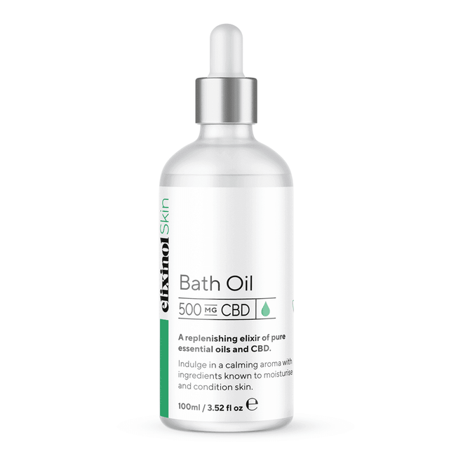 Elixinol Skin 500mg CBD Bath Oil - 100ml - Natural Euphoria