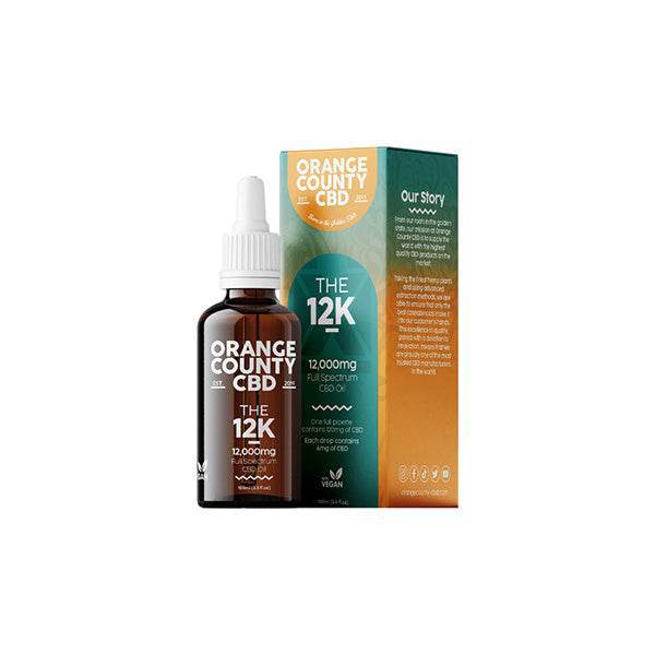 Orange County CBD 12000mg Full Spectrum CBD Oil - 100ml - Natural Euphoria