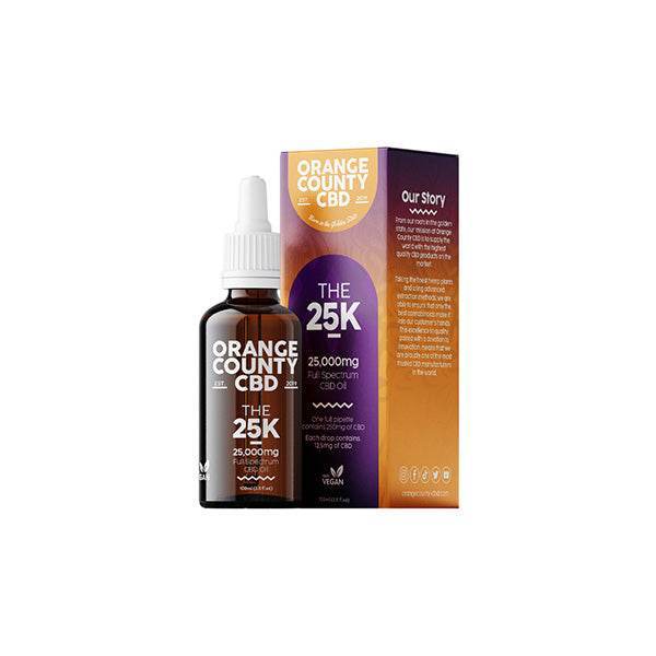 Orange County CBD 25000mg Full Spectrum CBD Oil - 100ml - Natural Euphoria
