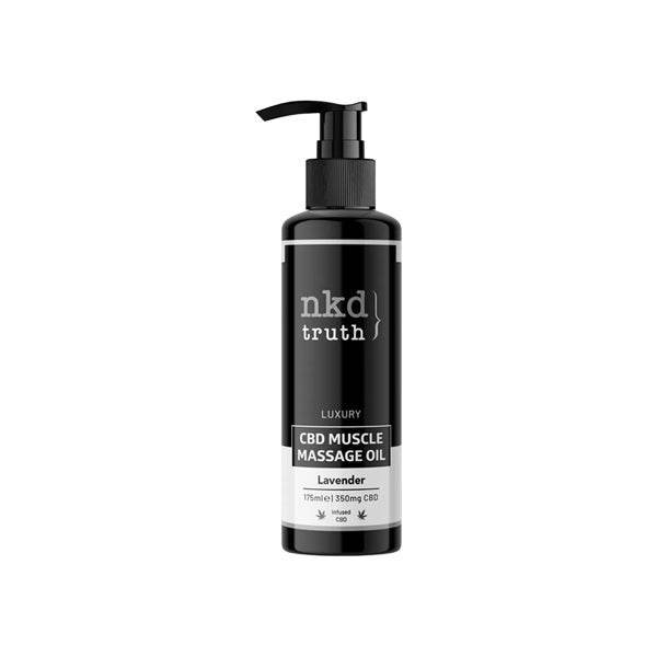 NKD Truth 350mg CBD Lavender Muscle Massage Oil - 175ml - Natural Euphoria