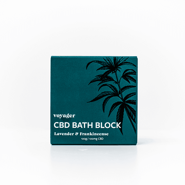 Voyager 100mg CBD Lavender & Frankincense Bath Block - 100g - Natural Euphoria