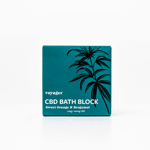 Voyager 100mg CBD Sweet Orange & Bergamot Bath Block - 100g - Natural Euphoria