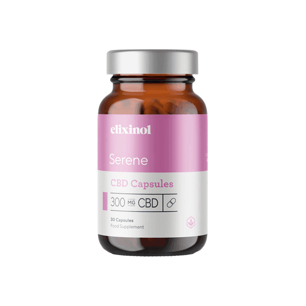 Elixinol 300mg CBD Serene Capsules - 30 Caps - Natural Euphoria