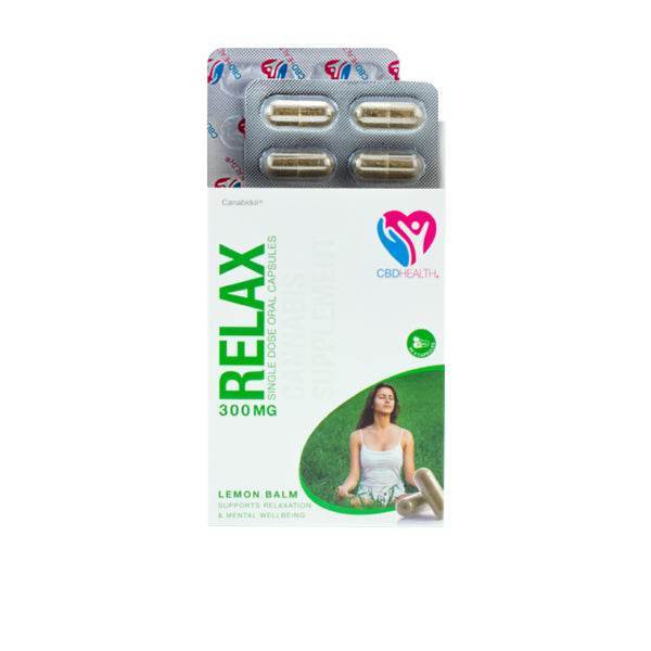 CBD by British Cannabis 300mg CBD Oral Capsules 30 Caps - Relax - Natural Euphoria