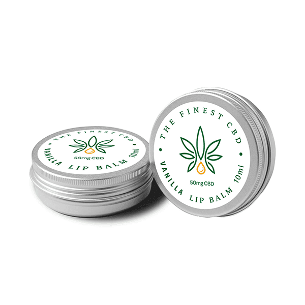 The Finest Balm 50mg CBD Vanilla Lip Balm Tin - 10ml - Natural Euphoria