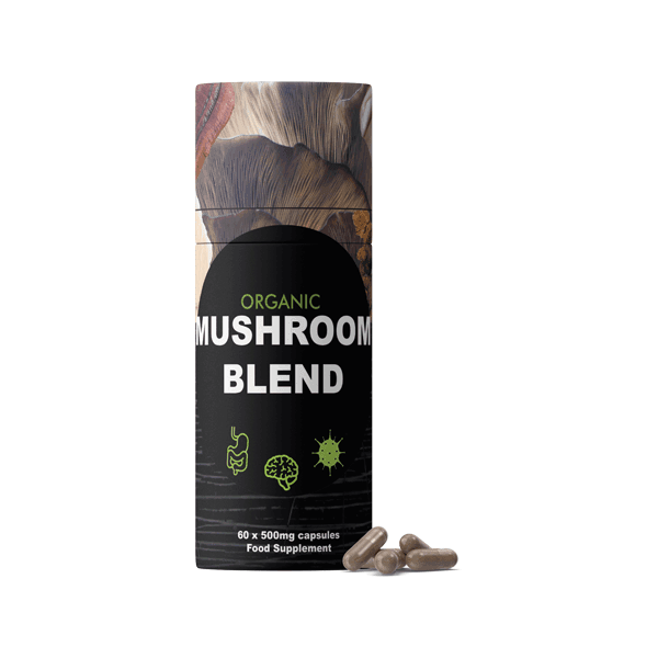 Feel Supreme 30000mg Organic Mushroom Blend Capsules - 60 Caps - Natural Euphoria