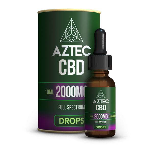 Aztec CBD Full Spectrum Hemp Oil 2000mg CBD 10ml - Natural Euphoria