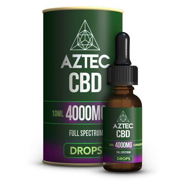 Aztec CBD Full Spectrum Hemp Oil 4000mg CBD 10ml - Natural Euphoria