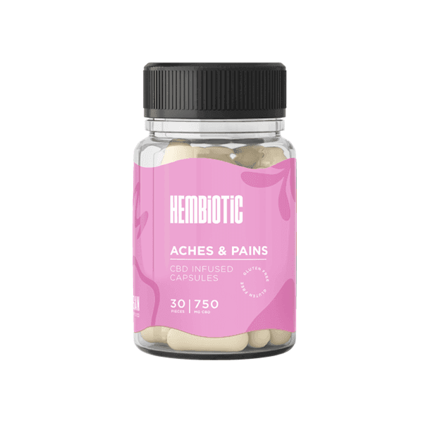 Hembiotic 5000mg Bulk CBD Capsules - 200 Caps - Natural Euphoria