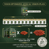 EyeVitamins® by OPTASE® Vision Support 360 Softgels | 12-Month Supply | Lutein, Zeaxanthin & Astaxanthin