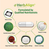 Herbalign Hair Skin Nails Aid Capsules – Biotin, Collagen & Antioxidant Beauty Boost for Hair Growth, Skin Radiance & Strong Nails
