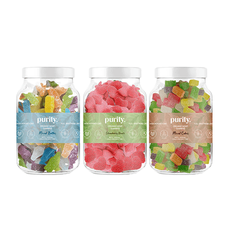 Purity 1600mg Full-Spectrum CBD Vegan Gummies 400g - Natural Euphoria