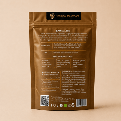 Lion's Mane Mushroom Extract Powder