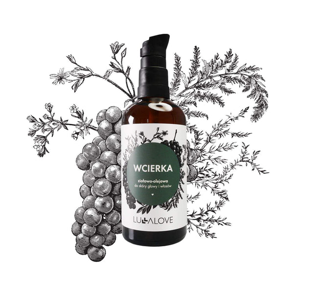 Herbal hair balm with nourishing oils