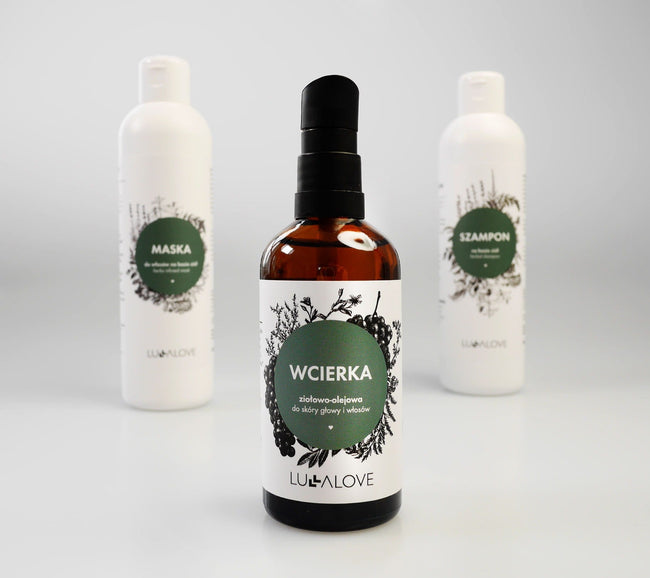 Herbal hair balm with nourishing oils