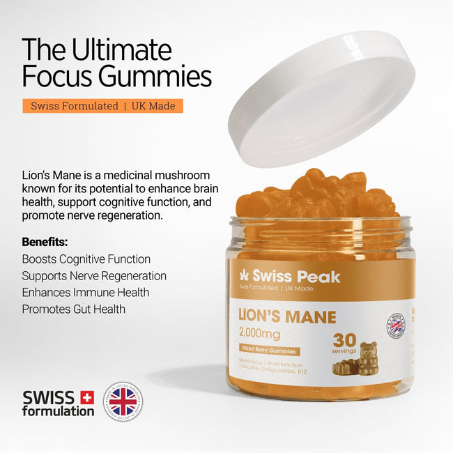 Lion's Mane Gummies | 2000mg 30 Pack