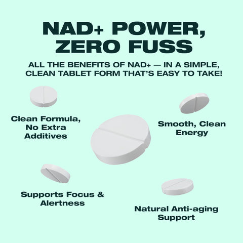 NMN = NAD+ Supplement (600mg per Serving) Cellular Repair & Energy Metabolism