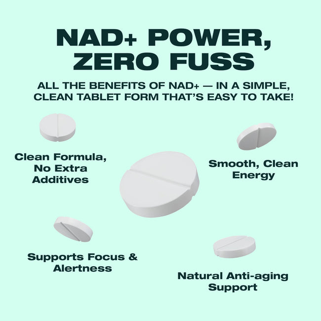 NMN = NAD+ Supplement (600mg per Serving) Cellular Repair & Energy Metabolism
