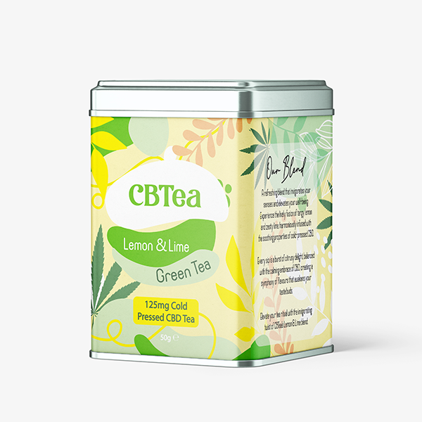 CBTea 125mg Cold Pressed Full Spectrum CBD Lemon & Lime - 50g